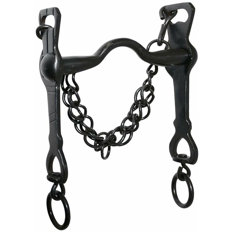 Morsure de col de cygne noir portugais avec tiges fixes et barbozzale de 15 mm