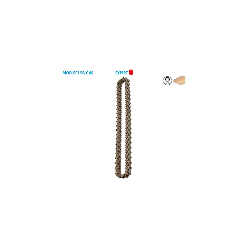 Mortaisage pas b = 15,8 - standard français - chaîne 46 maillons Expert Ep. 7 mc (mm) 2,5