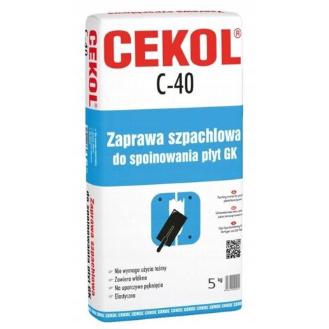Mortero de relleno para juntas de placas de yeso C-40 5 kg