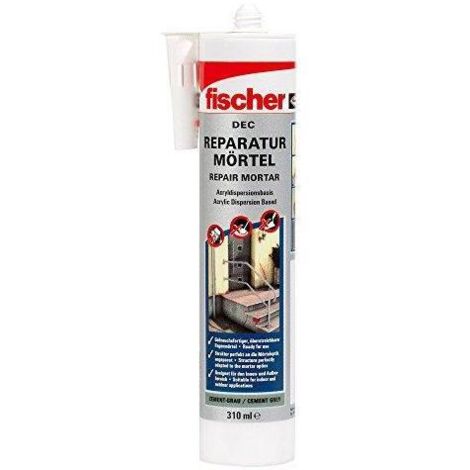 Mortero de reparación fischer DEC ZEG gris cemento 310 ml