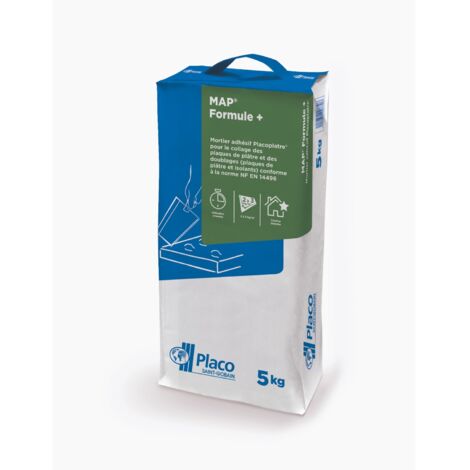 Mortier adhésif MAP Formule + – sac 5 kg - PLACO