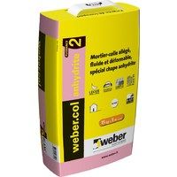 Mortier-colle pour carrelage (C2 Anhydrite) WEBER.COL ANHYDRITE 2 - Sac de 15 Kg - GRIS