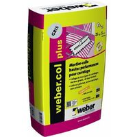 Mortier-colle pour carrelage (C2 ET EG) WEBER.COL PLUS - Sac de 25 Kg - BLANC