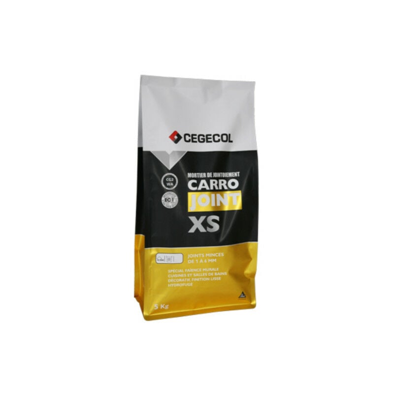 Mortier de jointoiement Cegecol Carrojoint xs - Sable - Joints fins - 5kg - 582592