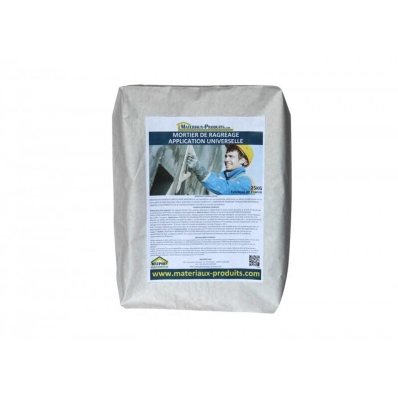 Mortier de ragréage application universelle Gris - 25 Kg Gris Matpro