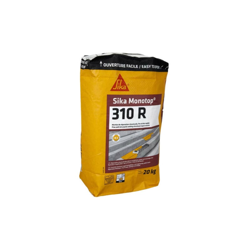 Sika - Mortier de réparation MonoTop-310 r - 20 kg - Gris