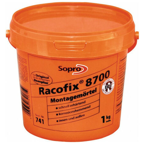Mortier de scellement Racofix® 8700 1:3 (eau/mortier) 1 kg seau SOPRO (Par 16)