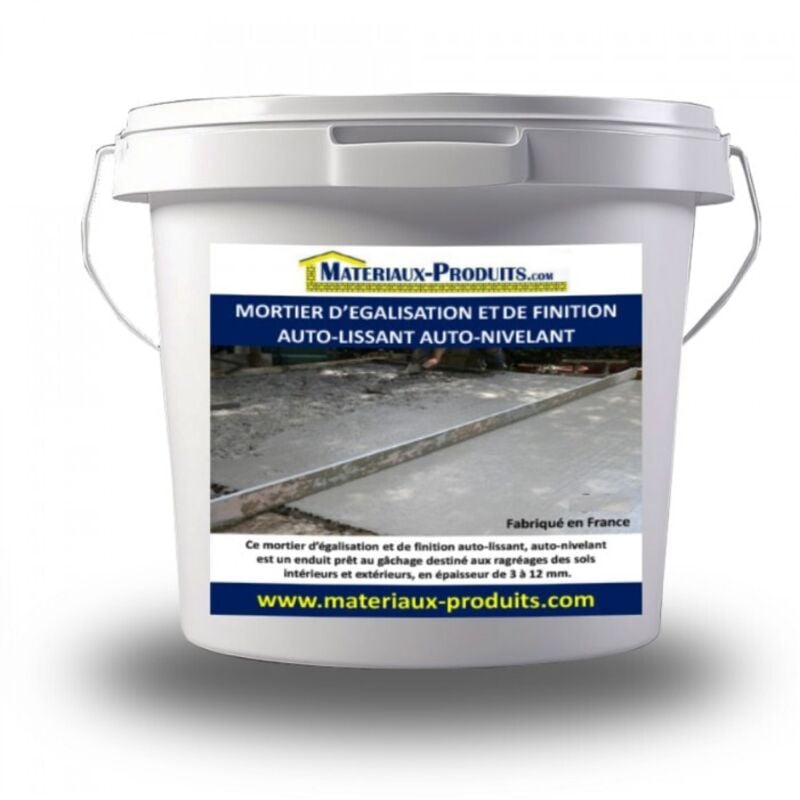 Mortier d'égalisation et de finition auto-lissant, auto-nivelant - 12.5 Kg Gris Matpro