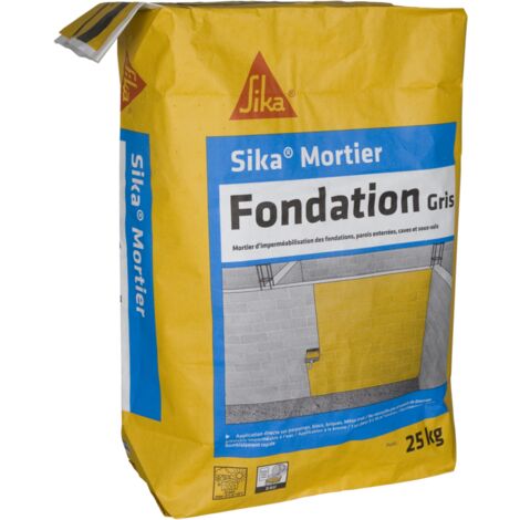 Mortier D'Imperméabilisation Sika Mortier Fondation Gris Ciment 25 kg - Gris