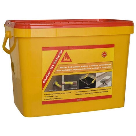Mortier bi-composant SIKA Sikatop 121 Surfaçage - Gris - 26.75kg