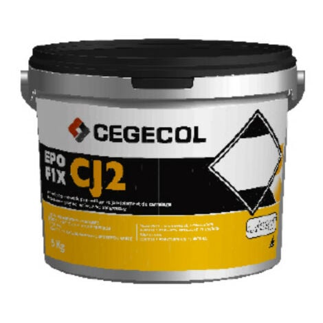 Mortier époxy CEGECOL Epofix CJ2 - Collage et joints de carreaux - Gris clair - 5kg - 497710 - Gris clair