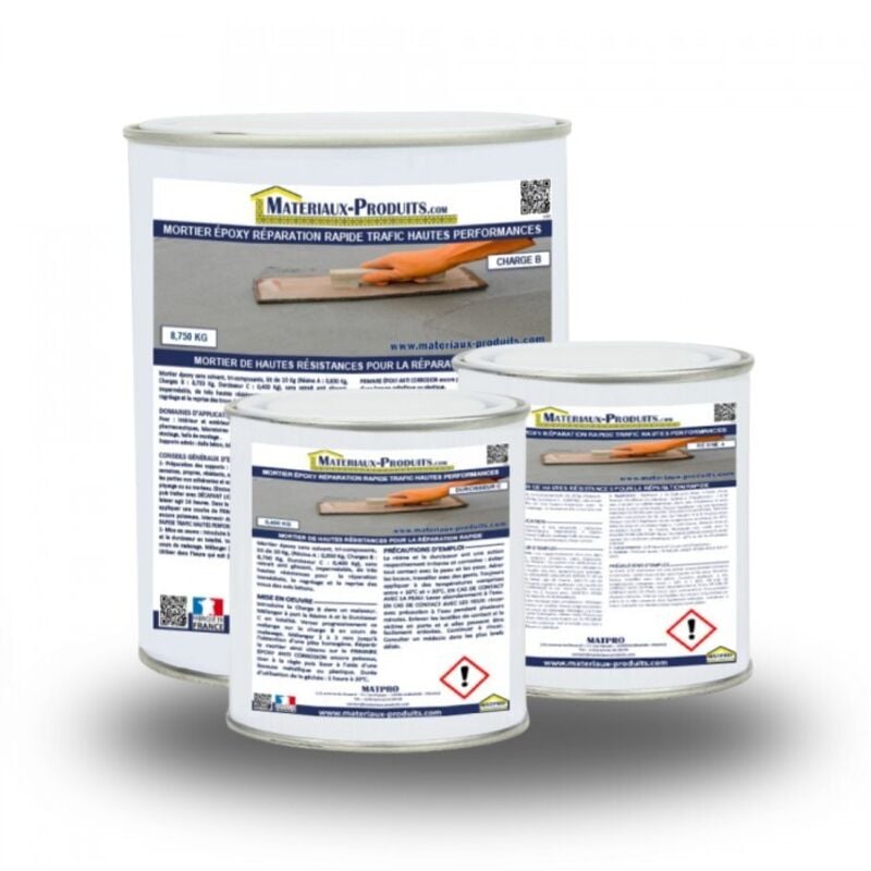 Mortier époxy réparation rapide trafic hautes performances - 2.5 Kg Neutre - MATPRO