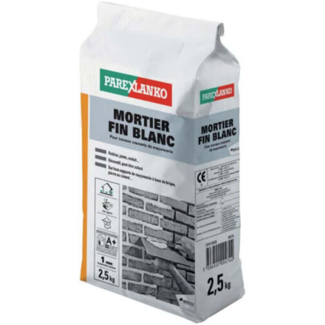 mortier fin blanc 2,5 kg