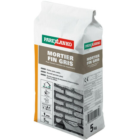 Mortier fin PAREXLANKO - Gris - 5kg - 02815