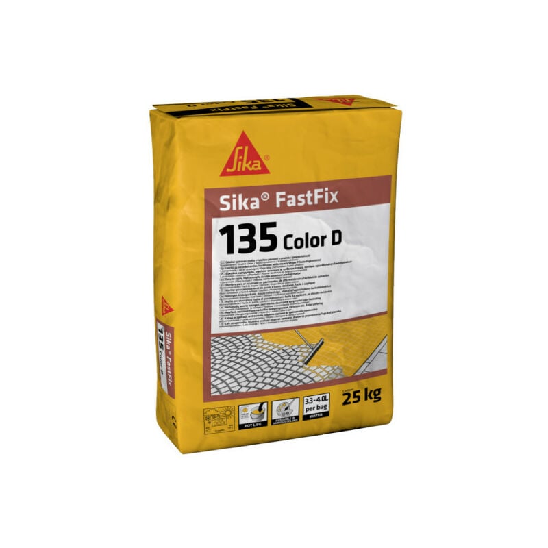 Mortier pour jointement de pavés Sika FastFix-135 Color d - Gris - 25kg