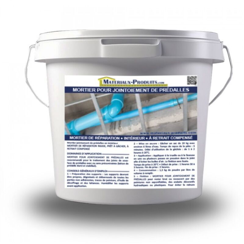 Matpro - Mortier pour jointoiement de prédalles - 5 Kg Gris clair