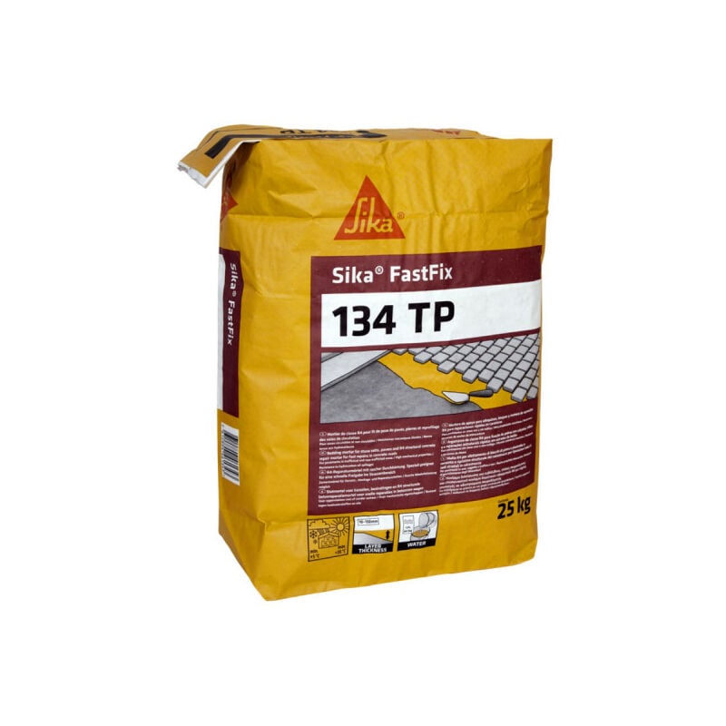 Mortier pour lit de pose et reprofilage de voies de circulation Sika FastFix 134 tp - Gris - 25kg