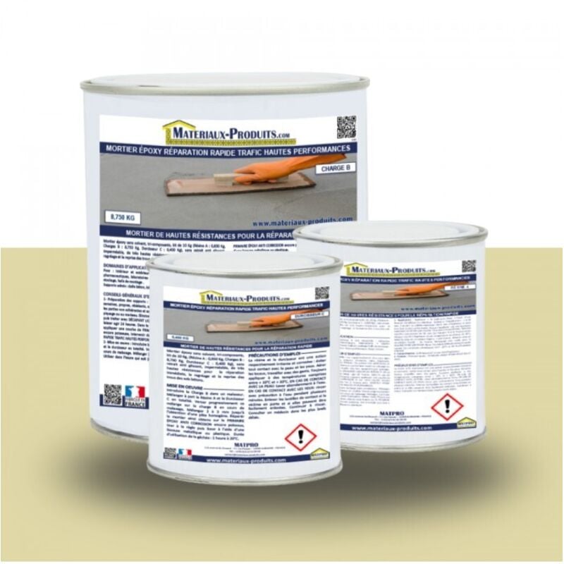 Matpro - Mortier époxy réparation rapide trafic hautes performances - 20 Kg Ivoire