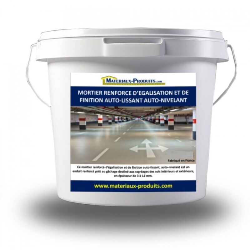 Mortier renforcé d'égalisation et de finition auto-lissant, auto-nivelant - 25 Kg Gris Matpro