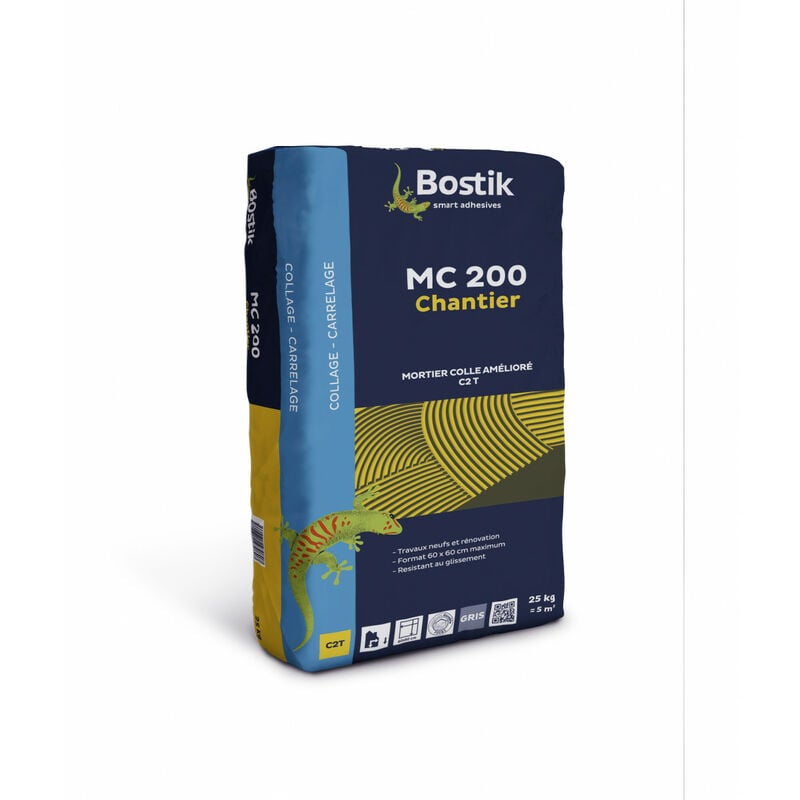 Bostik - Mortiers-colles mc - 200 chantier - Blanc 25 kg - Blanc