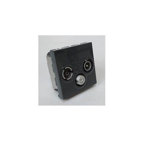 Mosaic prise tv/r/sat anthracite LEGRAND 079186