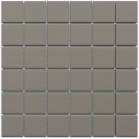Mosaico antiscivolo in ceramica su rete per bagno e cucina 30cm x 30 cm - Dark sky