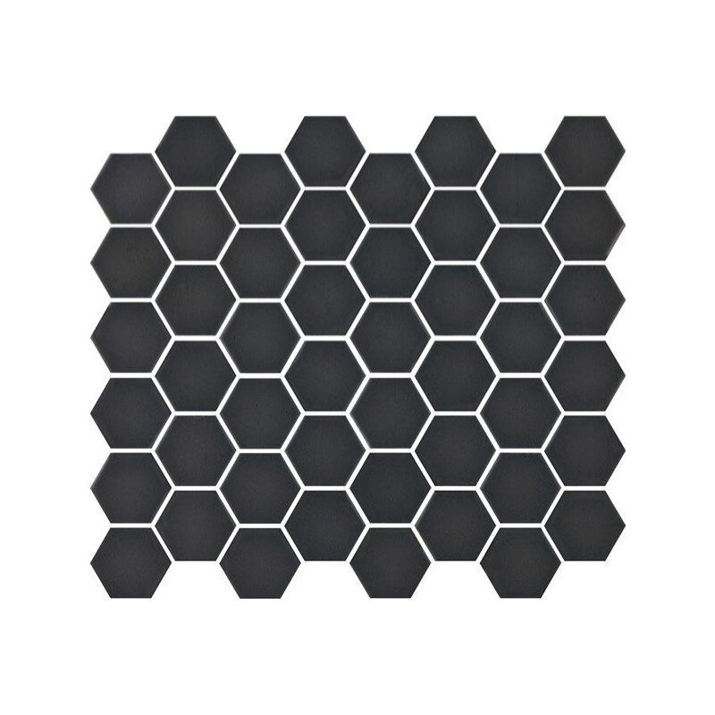 

Mosaico hexagonal Matt black 33x29,8