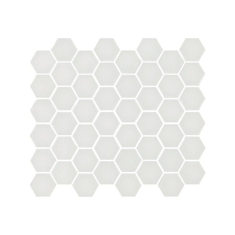 

Mosaico hexagonal Matt white 33x29,8