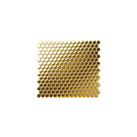 Mosaico in ceramica su rete per bagno o cucina 31.7cm x 29.3cm - Golden Drops