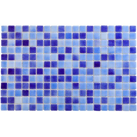 Mosaico in vetro pressato per piscine, bagni e saune 32.5 cm x 51.5 cm - Deep crystal