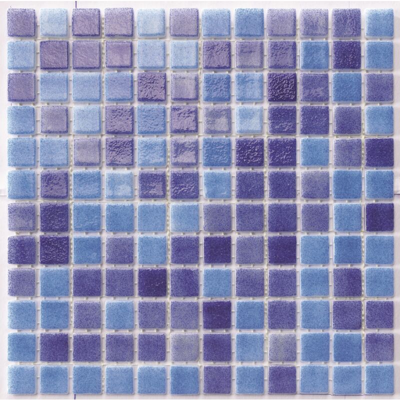 

Mosaico Pared Y Suelo Piscina Mix Niebla Azul + Fuerte 2,5*2,5Cm - Azul