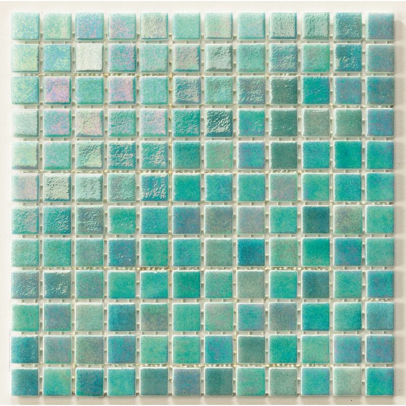 

Mosaico Pared Y Suelo Piscina Nacarado Niebla Verde 2,5*2,5Cm - Verde