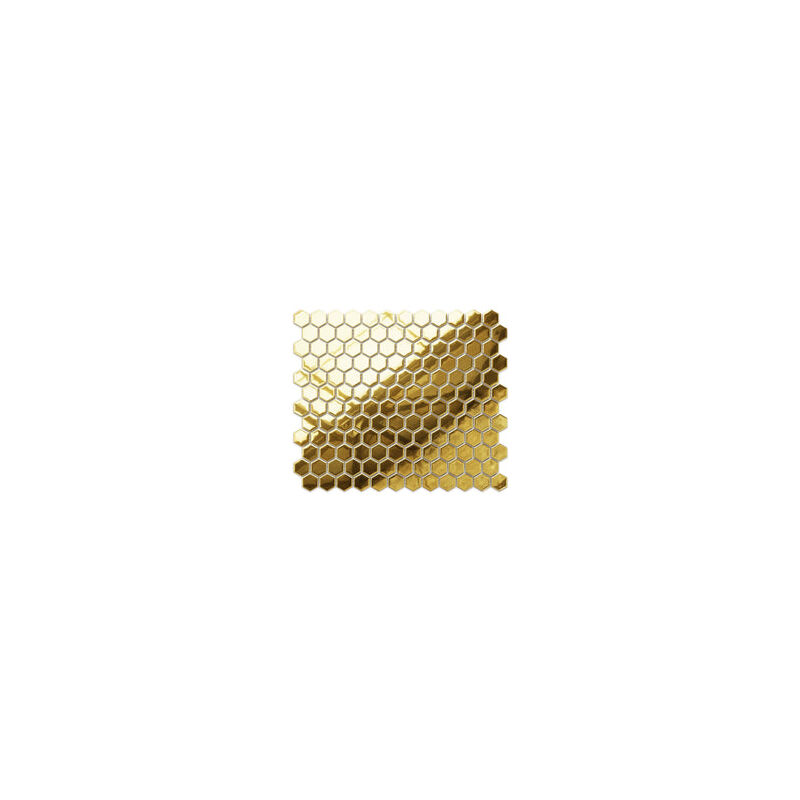 Image of Mosaico su rete per bagno e cucina in ceramica 26.0 cm x 30.0 cm - Gold hive