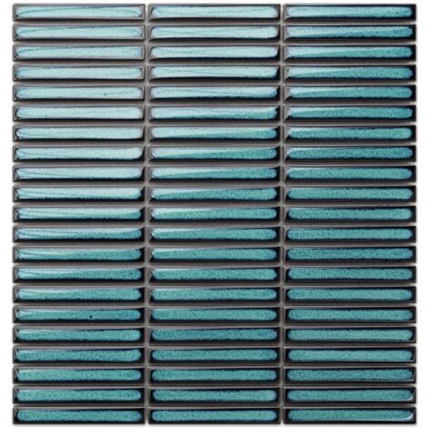 ILCOM Mosaik auf Netz für Bad und Küche im Innen- oder Außenbereich Shimmering shores - 29,0 x 28,2 cm