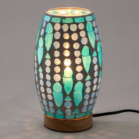 Mosaik-Tischlampe im Ethno-Stil für Heimdekoration und Geschenk