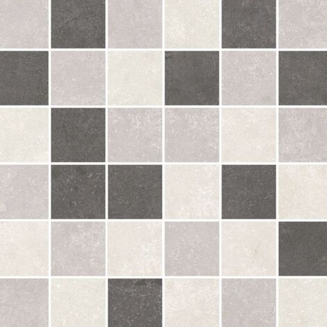 Mosaikfliese Stone Quadrat 30 x 30 cm beige-grau Steinmaß  ca.  5 x  5 cm Mosaikfliesen