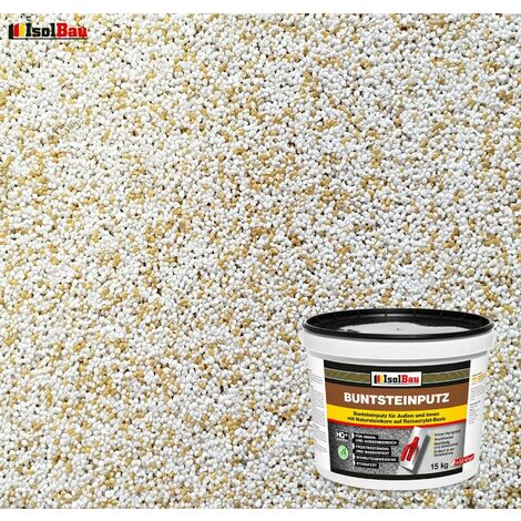 Buntsteinputz Mosaikputz BP50 5kg Absolute ProfiQualit/ät Quarzgrund 1,5 kg weiss, gelb, braun, schwarz