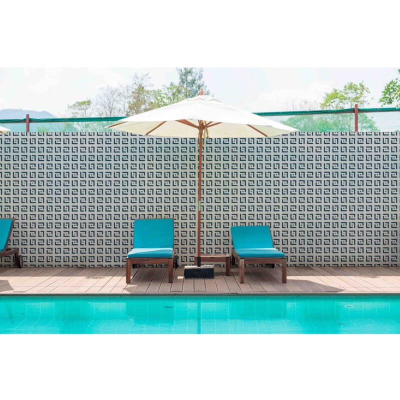 Mosaïque 2,5x2,5cm motif géométrique Palm Springs Palm (4 couleurs)