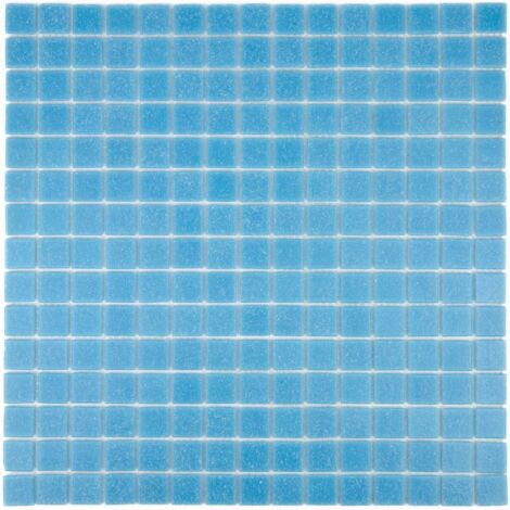 MOSAÏQUE BLEU 1 PLAQUE 32,7 x 32,7 CM CASA LINEA