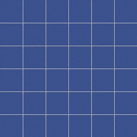Mosaique bleu barbeau 5x5 sur trame 30x30 cm AVIO MATT- 1m²