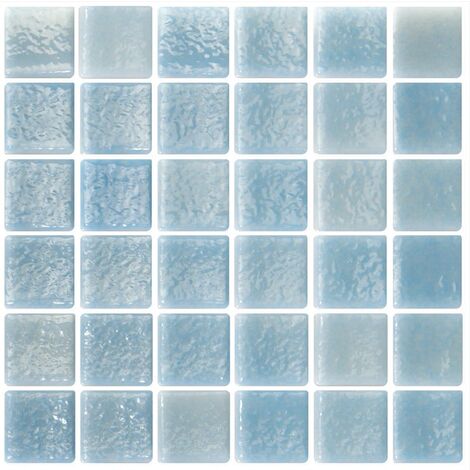 Mosaique bleu ciel 5x5 sur trame 30.7x30.7 NIEBLA PISCINA A-10 - 2 m²