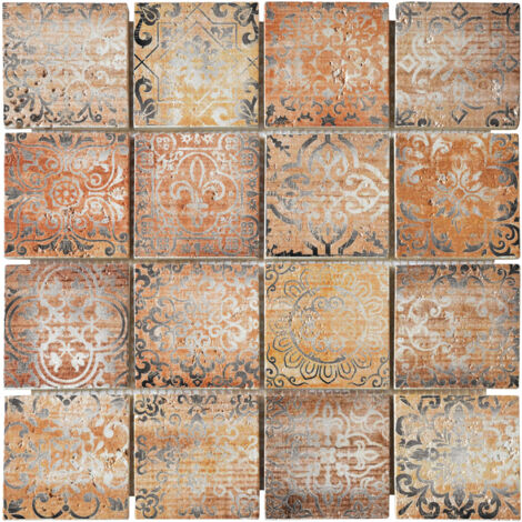 MOSAIQUE CASTLE WOOD SILVER 1 PLAQUE 30,5 x 30,5 CM CASA LINEA