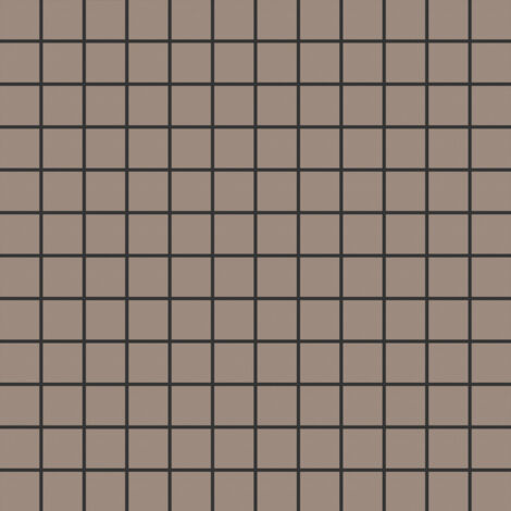 Mosaïque de grès cérame QUADROCOLOR UNI - Coral brown - - Coral brown - boîte de m2