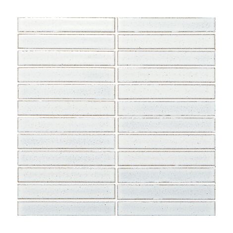 Mosaïque de grès cérame Zen INAX BIYUSAI - White boîte de 1.39 m2 - Blanc - boîte de 1.39 m2
