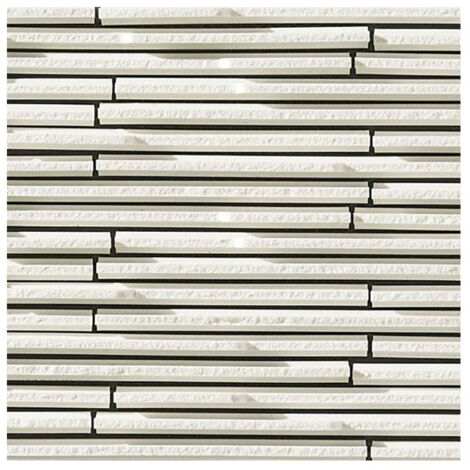 Mosaïque de grès cérame Zen INAX SEKIHA - White boîte de 0.99 m2 - Blanc - boîte de 0.99 m2