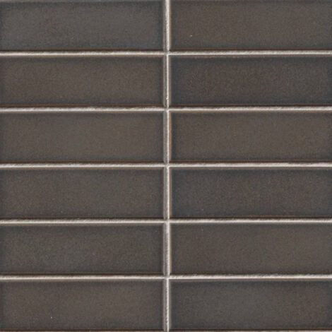 Mosaïque de grès cérame Zen INAX - YOROI - Noir (Black)  boîte de  m2  -  Noir - boîte de  m2