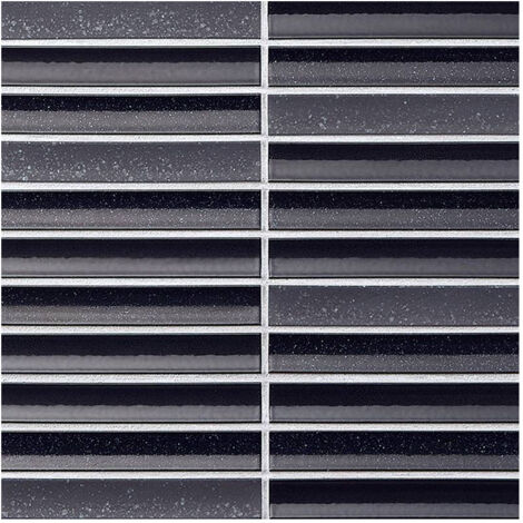 Mosaïque de grès cérame Zen SAIRIN - Black Mix boîte de 0.90 m2 - Black Mix - boîte de 0.90 m2 - Black Mix - boîte de 0.90 m2