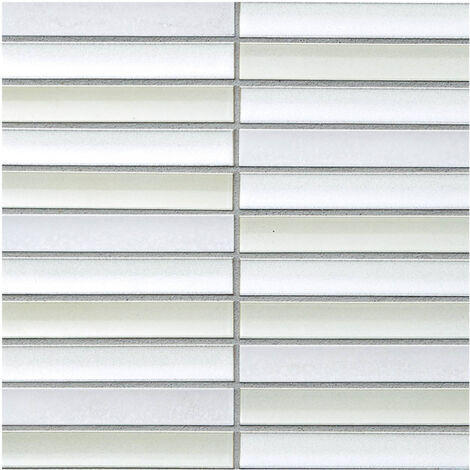 Mosaïque de grès cérame Zen SAIRIN - White Mix boîte de 0.90 m2 - White Mix - boîte de 0.90 m2 - White Mix - boîte de 0.90 m2