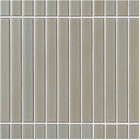Mosaïque de grès cérame Zen YOROI - NAGI BORDER - Olive - IM-2325P1/NGB-4  boîte de 1.06 m2  -  Olive - boîte de 1.06 m2 -  Olive - boîte de 1.06 m2