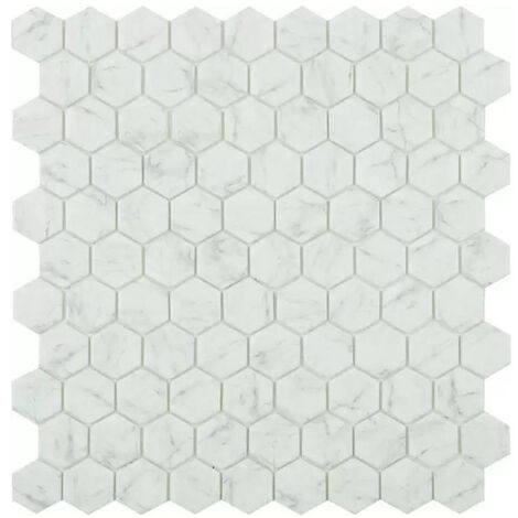 Mosaïque MARBLE hexagone 3.5x3.5cm -  Carrara grey - boîte de 0.87 m2 -  Carrara grey - boîte de 0.87 m2